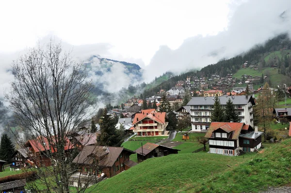 Stadtbild von Interlaken, Schweiz. — Stockfoto