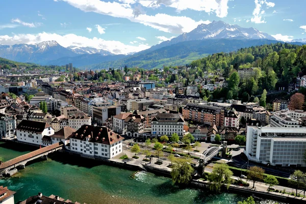 Luzern Panorama, İsviçre — Stok fotoğraf