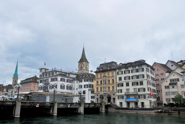 Városkép, Zürich, Svájc. — Stock Fotó