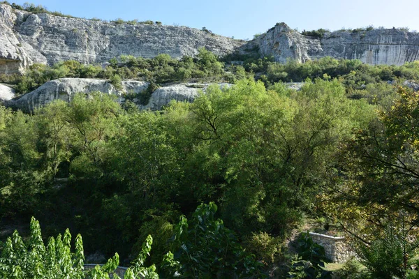 Área Mariam Derepo Que Conduz Mosteiro Caverna Dormição Sagrada — Fotografia de Stock