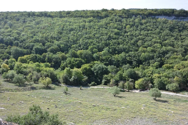 View Surroundings Chufut Kale Fortress — Stock Photo, Image