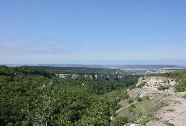 Vista Dos Arredores Fortaleza Chufut Kale — Fotografia de Stock