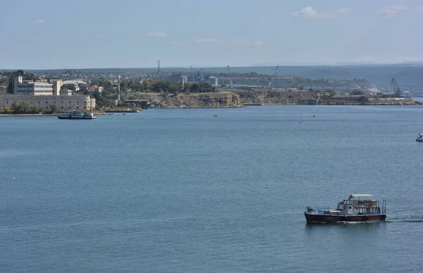 Sevastopol Crimea September 2020 Utsikt Över Staden Sevastopol Och Michailovskaja — Stockfoto