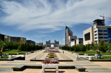 Yeşil Bulvarı Astana'su. Kazakistan
