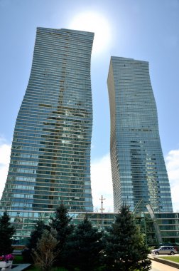 Astana, Kazakistan'ın modern binalar inşaat
