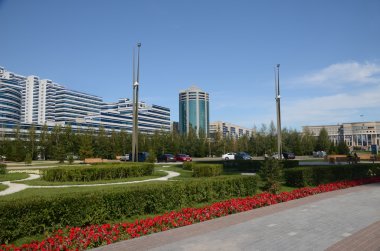 Yeşil Bulvarı Astana'su. Kazakistan sembolü