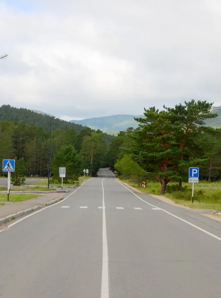 Mountain Road, State National Natural Park "Burabai", Kazakhstan — Stock Photo, Image