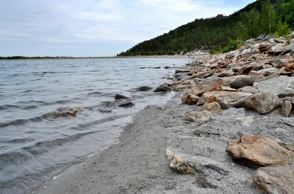 Jezero velký Chebache, státní národní Park "Burabai", kazaština — Stock fotografie