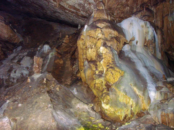 Stalactites of New Afon Cave — Stock Photo, Image