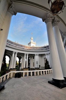 Tren istasyonu Sochi şehir görünümünü