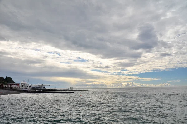 Görünüm Beach Sochi, Rusya Federasyonu — Stok fotoğraf