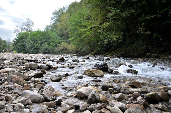 View of the river Hosta, Sochi, Russia