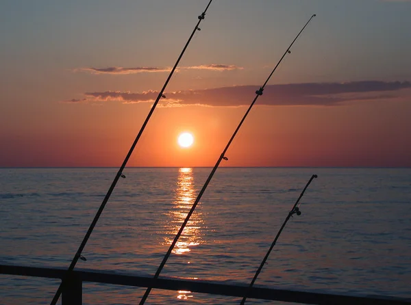 Pesca nocturna en la Sede Negra —  Fotos de Stock