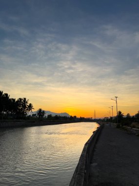 Scenic River View at Sunset