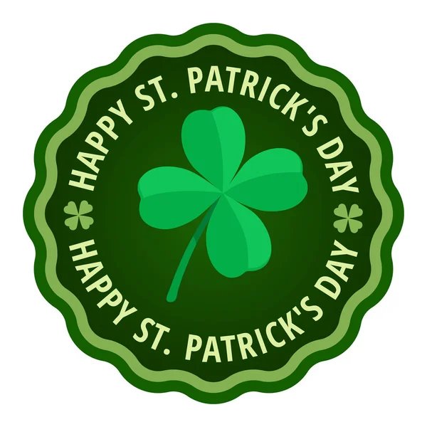 Щасливі Сен Patricks день Вітальна листівка етикетки — стоковий вектор
