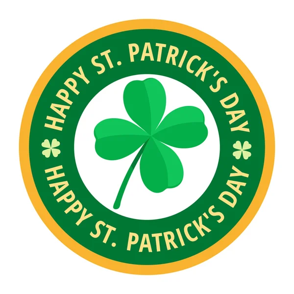 Mutlu Saint Patricks Günü tebrik kartı etiket