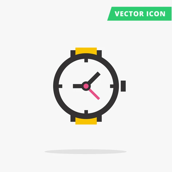 Relógio de pulso ícone Vector — Vetor de Stock