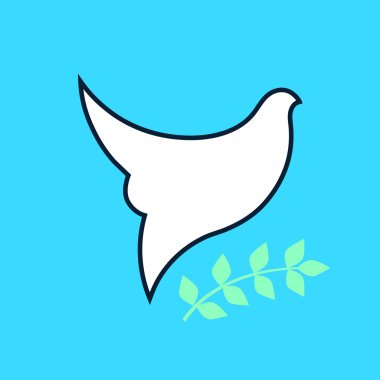 Vektör soyut işareti güvercin