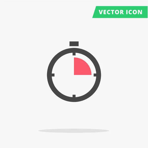 Uhr Stoppuhr Icon Vektor — Stockvektor