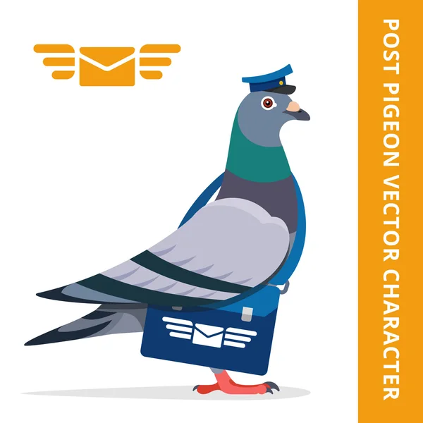 Güvercin postacı vektör karakter