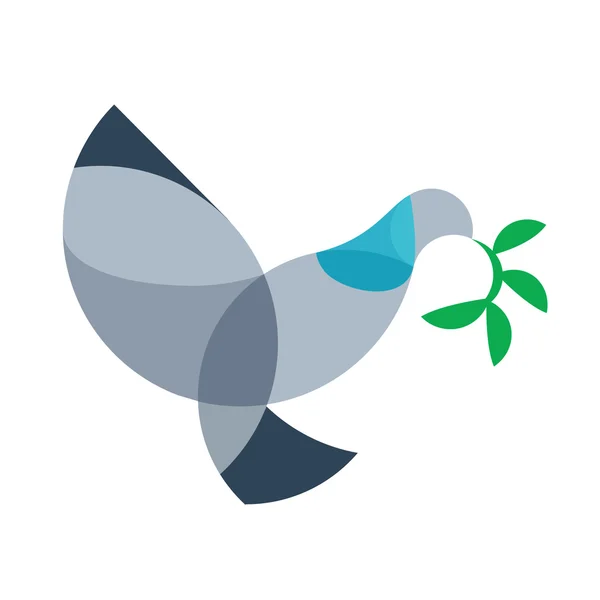 Vektör soyut işareti güvercin