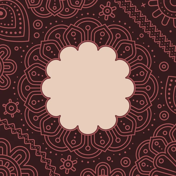 Ugadi gün mandala boş şablon