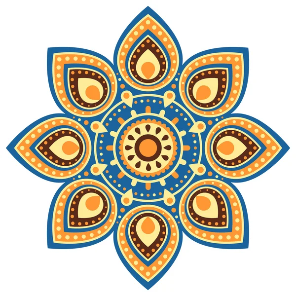 Ugadi mandala çiçek arka plan