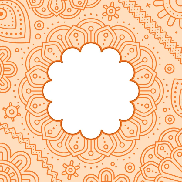 Ugadi gün mandala boş şablon