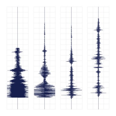 Seismogram waves print clipart