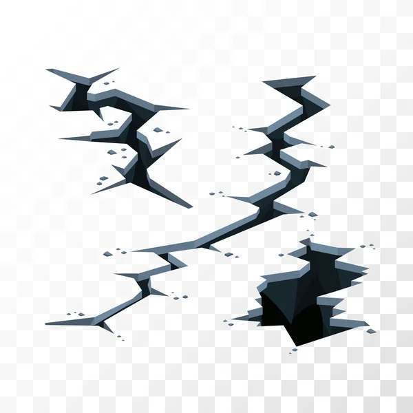 Çatlaklar vektör öğeleri şekil
