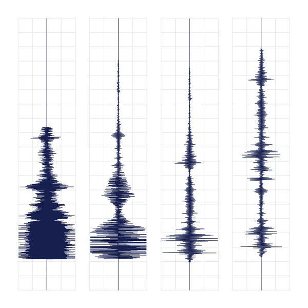 Seismogrammwellen drucken — Stockvektor