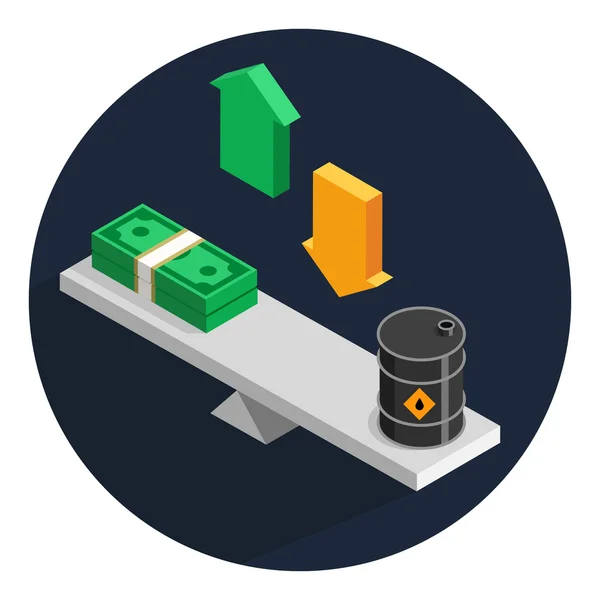 İzometrik petrol yakıt renk vektör