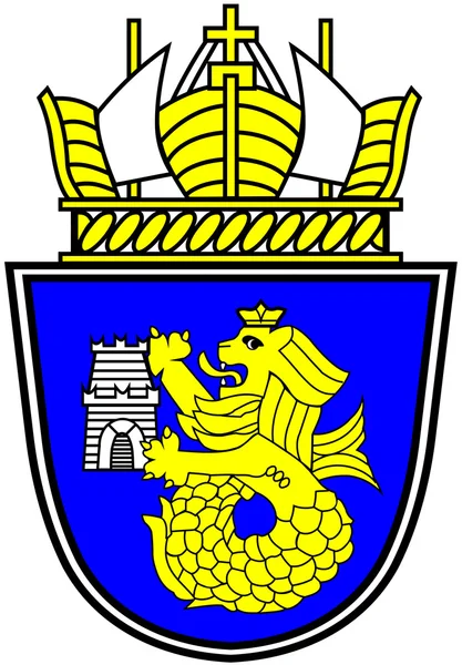 Herb miasta Burgas. Bułgaria — Zdjęcie stockowe