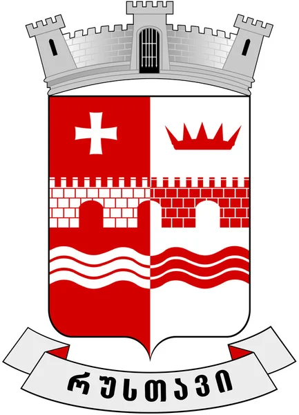 Wappen der Stadt Rustavi. Georgien — Stockfoto