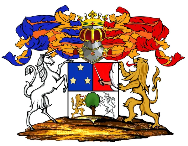 Герб знатной семьи Ермоловых — стоковое фото