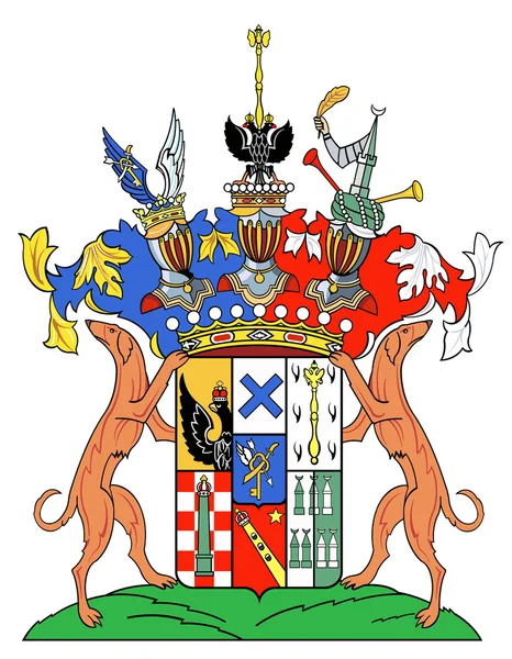 Das dicke Wappen der Grafen — Stockfoto