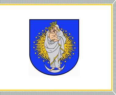 Eisiskes şehir bayrağı. Litvanya