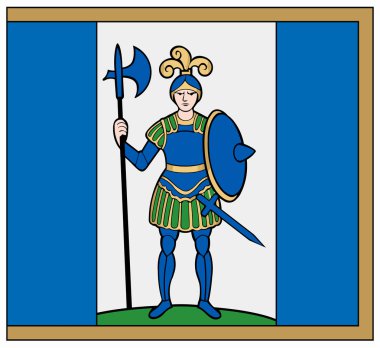 Bayrak Daugai şehir. Litvanya