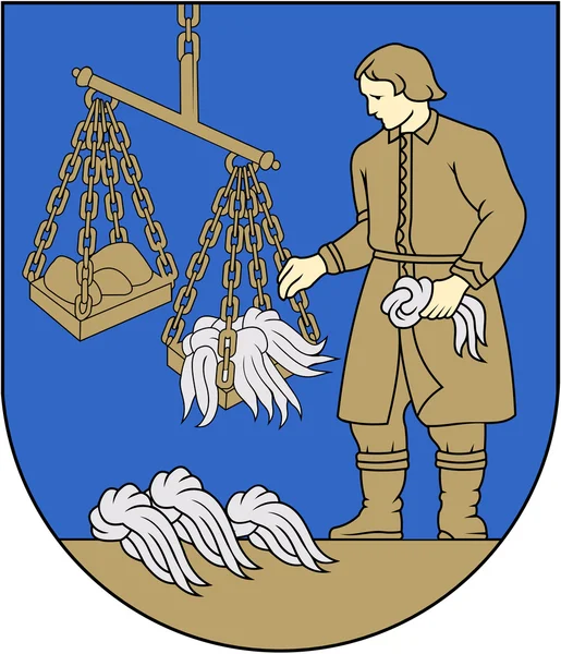 Herb Vabalninkas.Litva — Zdjęcie stockowe