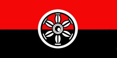 Kuldiga bayrağı. Letonya