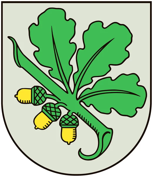 Coat of arms of the city of Kandava. Latvia — Stock Photo, Image