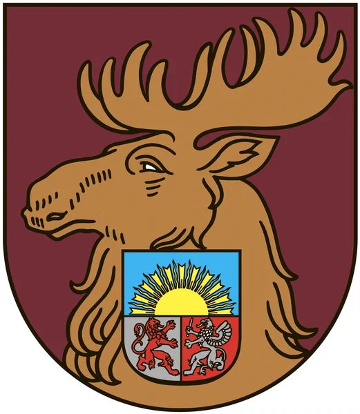 Escudo de Elgava.Latviya — Foto de Stock