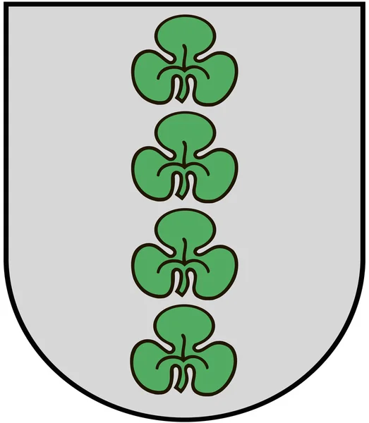 Herb miasta Kārsava. Łotwa — Zdjęcie stockowe