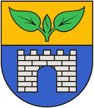 Salaspils şehir arması. Letonya