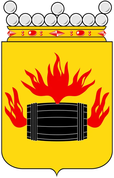 Coat of arms of the city of Kokkola. Finland — Stock Photo, Image