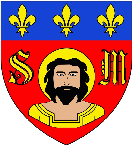 里摩日市的徽章。法国 — 图库照片
