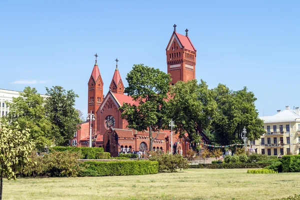 Katolik kilise Aziz Simon ve Helen (kırmızı kilise), Minsk, Beyaz Rusya