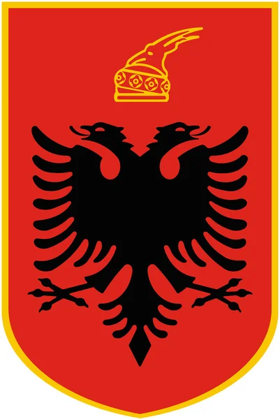 Emblema nacional de albania — Fotografia de Stock