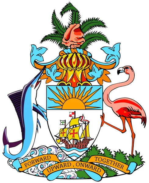 Escudo de armas de las Bahamas — Foto de Stock