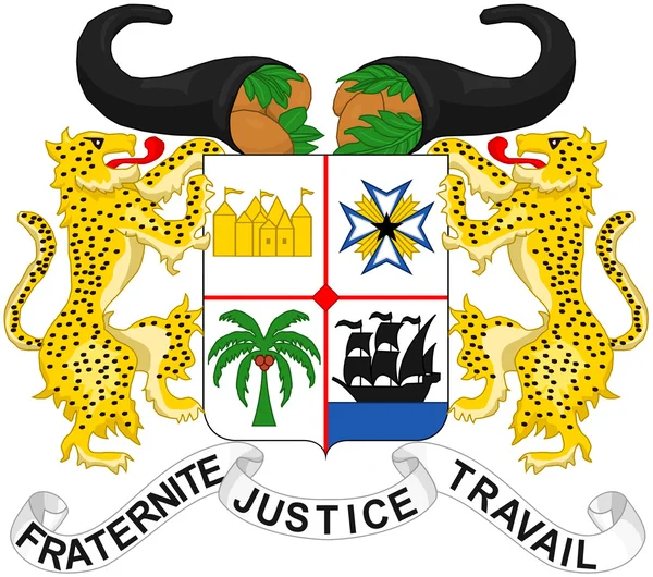 Escudo de armas Benin — Foto de Stock